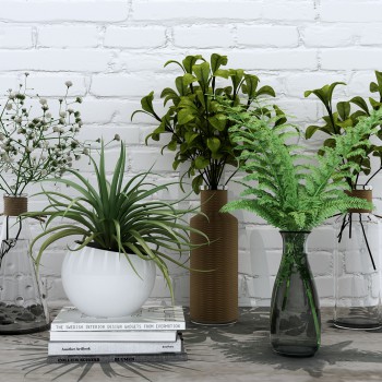 现代花艺绿植盆栽-模型ID【323095】