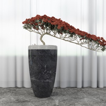 新中式插花花艺-模型ID【323184】