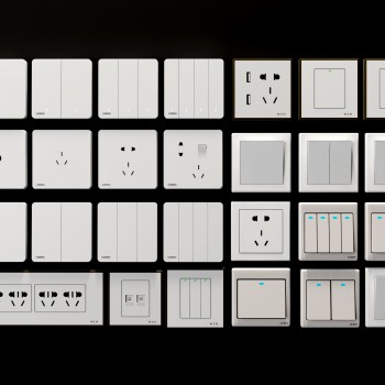 现代开关插座面板-模型ID【359818】