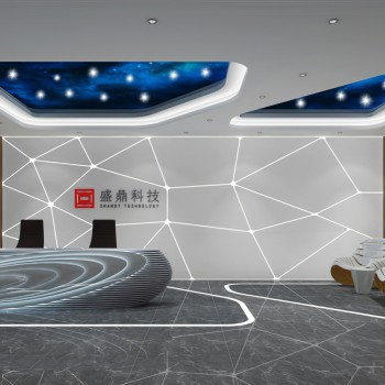 现代办公前台接待区-模型ID【357964】