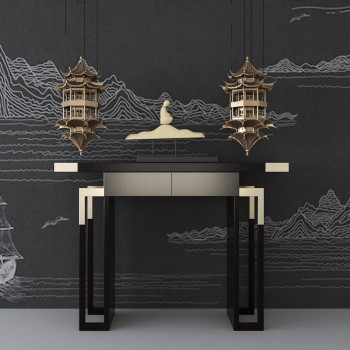 新中式端景台-模型ID【368868】