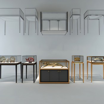 现代饰品摆件展示柜-模型ID【371418】