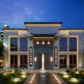 新中式古建筑门头-模型ID【374371】