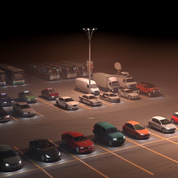 现代夜景汽车-模型ID【378540】