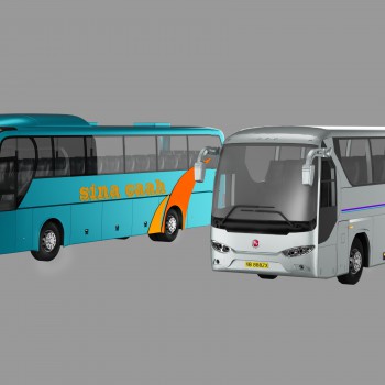 现代旅游大巴车-模型ID【441852】