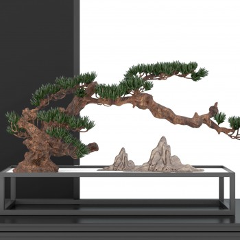 新中式盆景摆件-模型ID【476480】