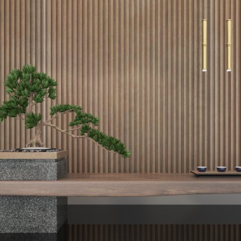 新中式茶台茶具松树-模型ID【476485】