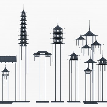 新中式建筑摆件-模型ID【485745】