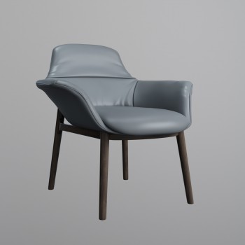 意大利 NATUZZI 现代休闲椅-模型ID【487831】
