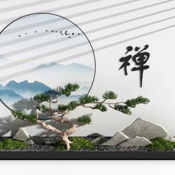 新中式园艺小品-模型ID【502329】