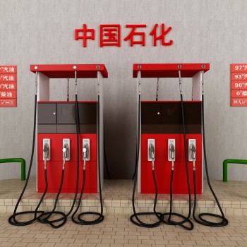 现代加油站模型-模型ID【503465】