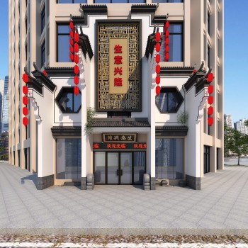中式门面门头-模型ID【504869】