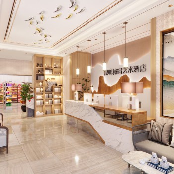新中式酒店大厅-模型ID【505006】