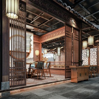 新中式餐厅-模型ID【510072】