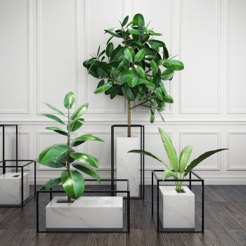 北欧植物装饰品组合-模型ID【511301】