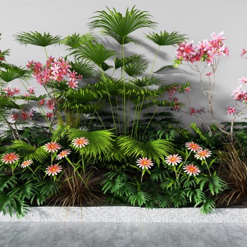 现代绿植花池-模型ID【513246】