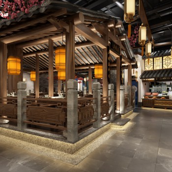 新中式餐厅-模型ID【516795】