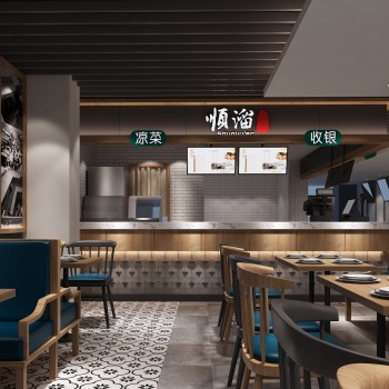 现代快餐店-模型ID【520231】