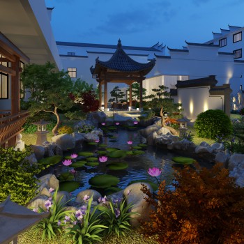 新中式庭院/景观-模型ID【523039】