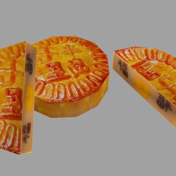 现代精品中秋月饼-模型ID【523090】