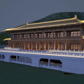 中式古建筑外观-模型ID【524451】