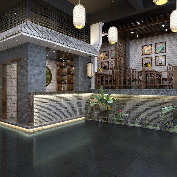 新中式餐厅-模型ID【526510】
