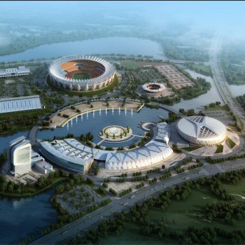 现代建筑鸟瞰规划-环境为后期-模型ID【533004】