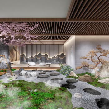 日式庭院/景观园艺小品-模型ID【533105】