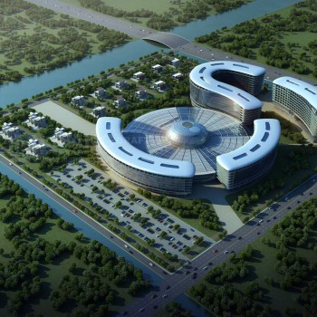 现代建筑鸟瞰规划-环境为后期-模型ID【533137】