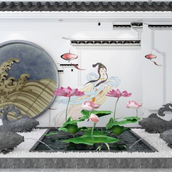 新中式景观小品设计-模型ID【533757】