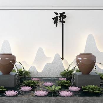 新中式园艺小品-模型ID【537590】