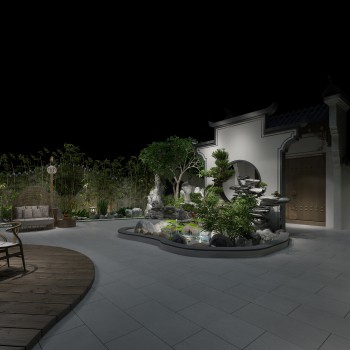 新中式庭院/景观-模型ID【538188】