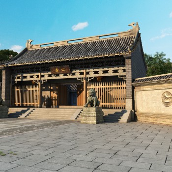 新中式建筑外观-模型ID【556033】