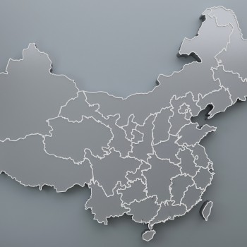 现代中国地图墙饰-模型ID【555832】