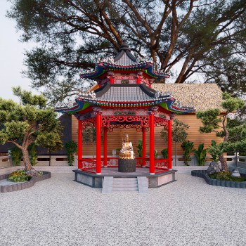 新中式庭院/景观-模型ID【564216】