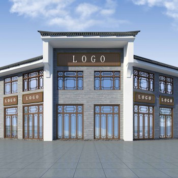 中式古建门面门头-模型ID【566779】