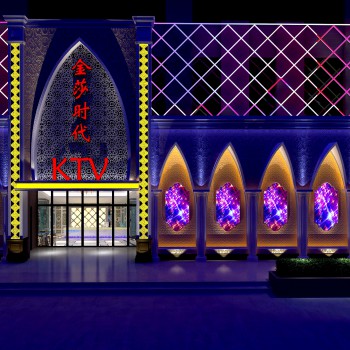 简欧KTV门面门头-模型ID【567850】