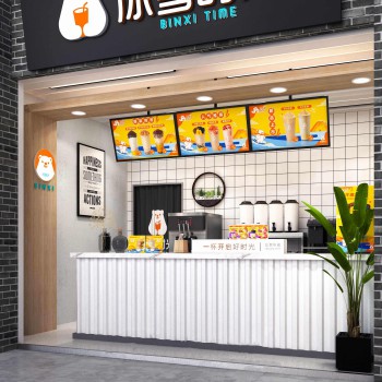 现代奶茶店-模型ID【572672】