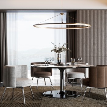 米洛提 Minotti 现代餐桌椅组合-3D模型,ID【872613】 米洛提 Minotti 现代餐桌椅组合-模型ID【872613】