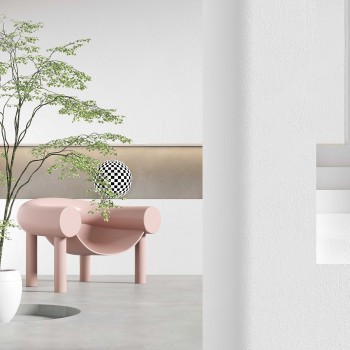 北欧单椅绿植盆栽组合-3D模型,ID【880846】 北欧单椅绿植盆栽组合-模型ID【880846】