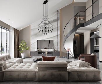 Modern A Living Room-ID:700866391