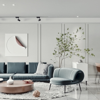 Modern A Living Room-ID:725237249