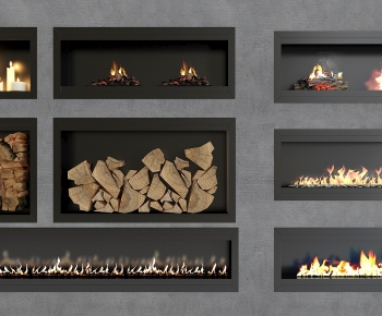 Modern Electronic Fireplace-ID:433524924