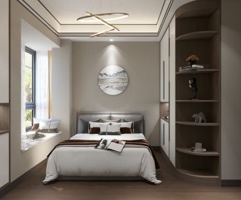 New Chinese Style Bedroom-ID:158660137