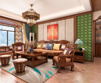 Southeast Asian Style A Living Room-ID:214420669