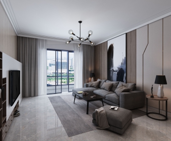 Modern A Living Room-ID:633350882