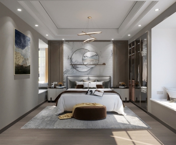 New Chinese Style Bedroom-ID:153268832
