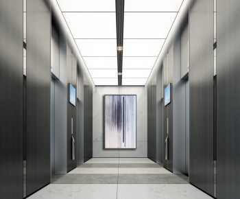 Modern Office Elevator Hall-ID:184321567