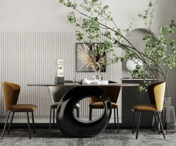 Modern Dining Table And Chairs-ID:606276897