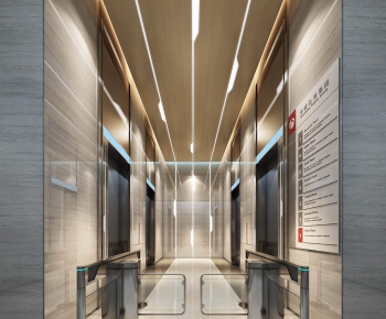 Modern Corridor/elevator Hall-ID:817016197